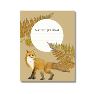 Fox Nature Journal - Practice Handwriting Lined Notebook