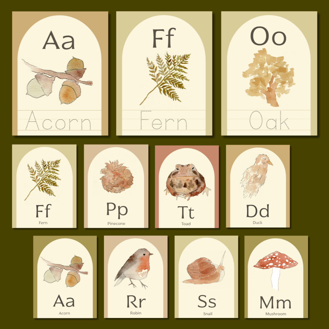 Nature Alphabet Flash Cards - Image 4