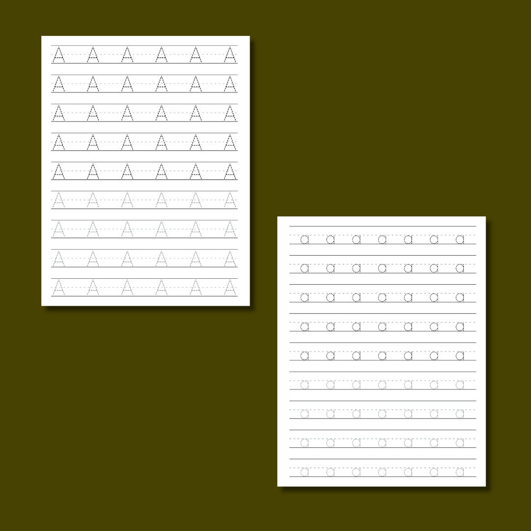 Nature Alphabet Tracing Worksheets - Image 3