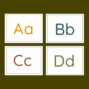 ABC Flash Cards - Letter Tracing Flash Cards